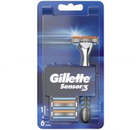 Gillette Sensor3 Scheersysteem incl 6 mesjes