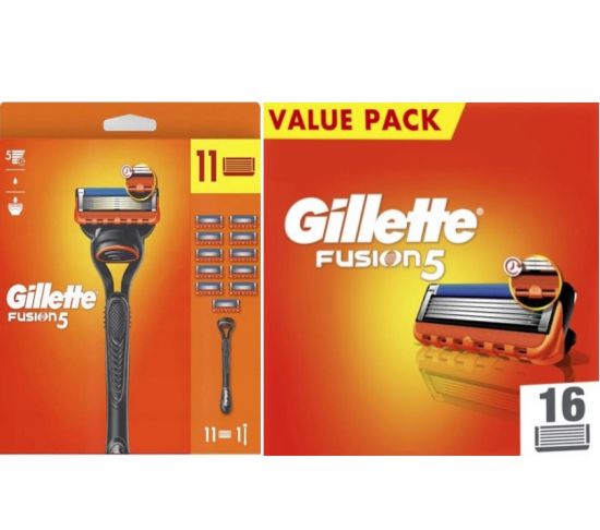 Gillette Combi Fusion5 Houder incl 27 Mesjes Nieuw