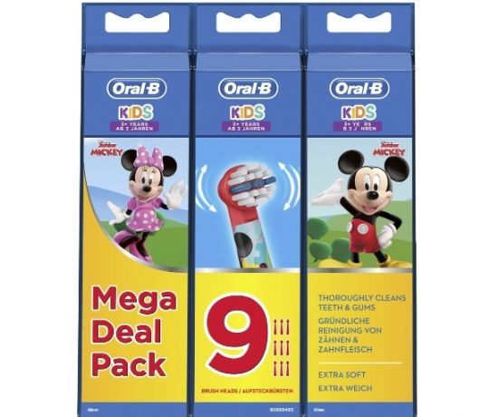 Oral B Opzetborstels Kids 9 stuks Disney Mickey Mouse