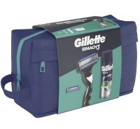 Gillette Mach3 Cadeauset Toilettas Systeem incl 2 mesjes + scheergel