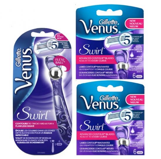 Gillette Combi Venus Swirl Houder incl 13 mesjes