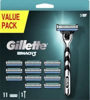 Gillette Mach3 Houder incl 12 Mesjes