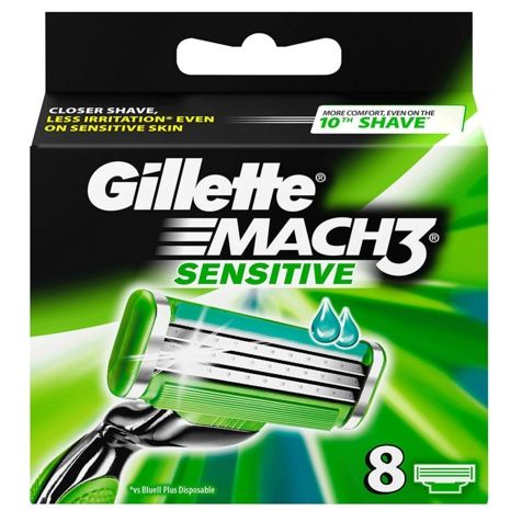 Gillette Mach3 Sensitive 8 Scheermesjes