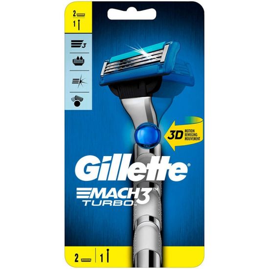 Gillette Mach3 Turbo 3D Scheersysteem incl 2 Mesjes