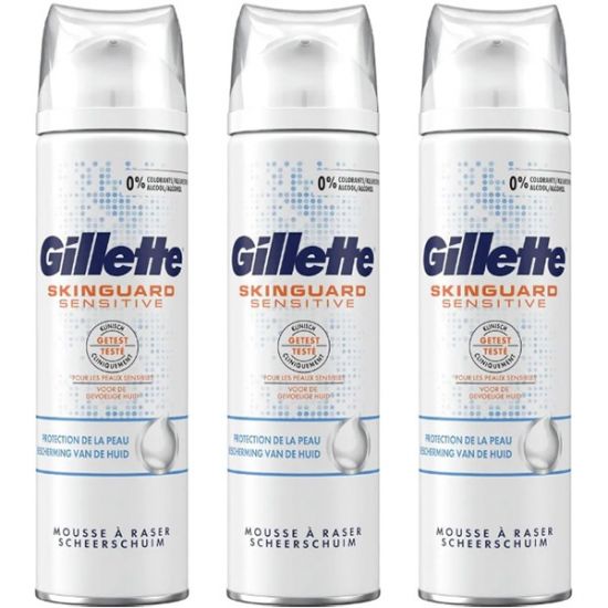 Gillette SkinGuard Sensitive Scheerschuim 3x250ml