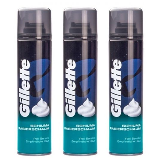 Gillette Scheerschuim Gevoelige Huid 3 x 300ml