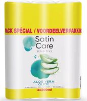Gillette Satin Care 3x 200ml Scheergel Aloe Vera
