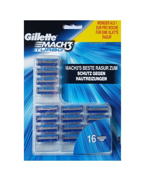 Gillette Mach3 Turbo 16 mesjes Gillette Mach3 Turbo 16 Mesjes