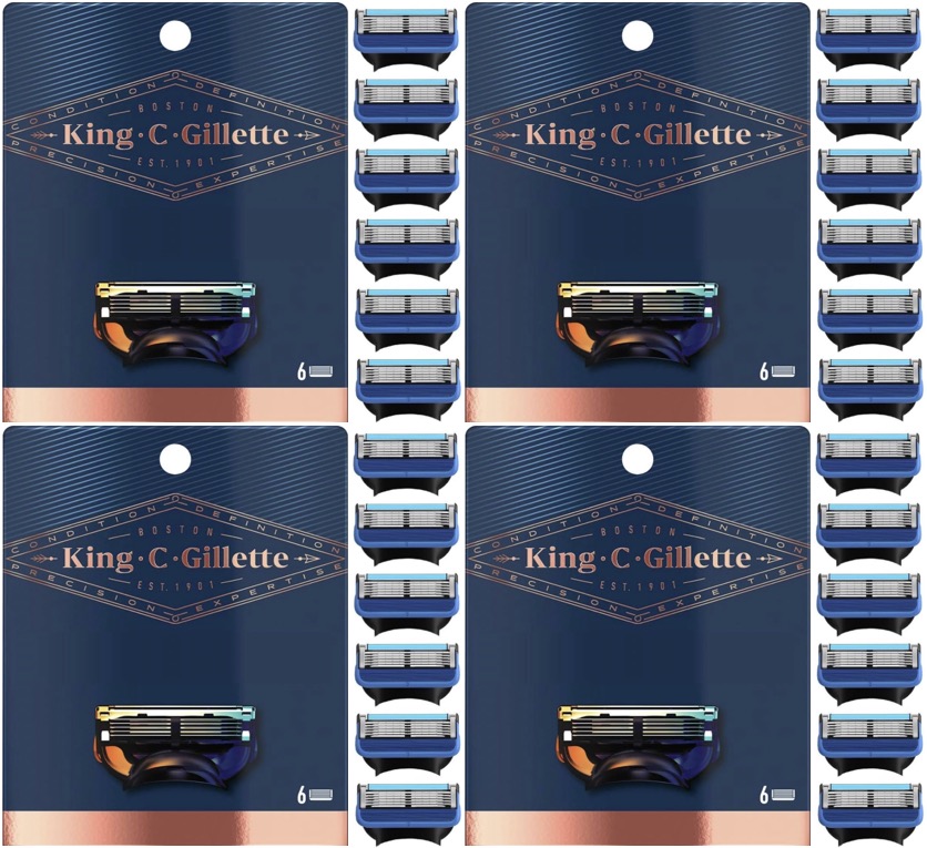 Dagaanbieding - King C Gillette 24 Fusion scheermesjes dagelijkse aanbiedingen