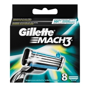 Dagaanbieding - Gillette-Mach3-Scheermesjes-8-Stuks-Pack dagelijkse koopjes