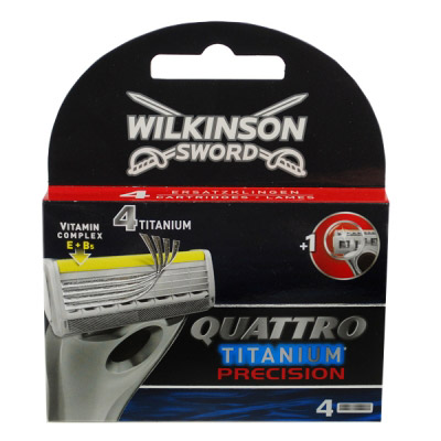 Dagaanbieding - Wilkinson Quattro Titanium Precision Mes 4 stuks dagelijkse koopjes