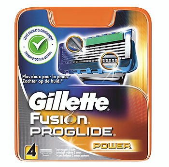 Dagaanbieding - Gillette Fusion Proglide Power Scheermesjes 4 stuks dagelijkse koopjes