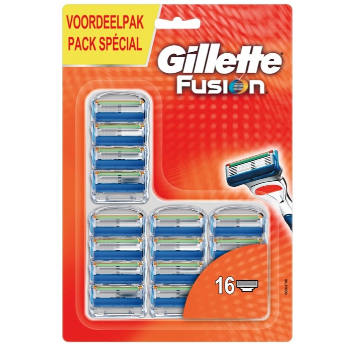 Dagaanbieding - Gillette Fusion 16 mesjes dagelijkse koopjes
