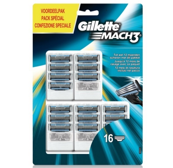 Dagaanbieding - Gillette Mach 3 16 mesjes dagelijkse aanbiedingen