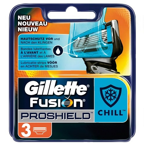 Dagaanbieding - Gillette Fusion ProShield scheermesjes Chill 3 stuks dagelijkse aanbiedingen