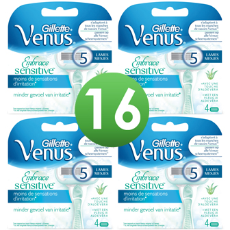 Dagaanbieding - Gillette Combi Venus Embrace Sensitive 16 Scheermesjes dagelijkse koopjes