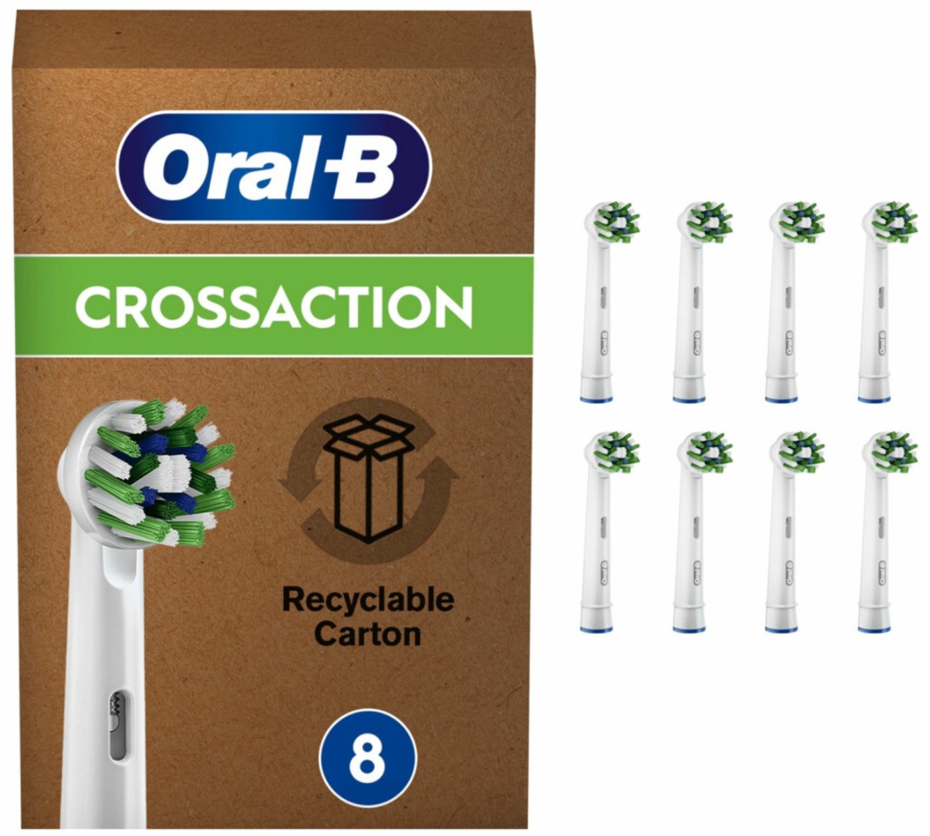 Oral B Cross Action 8 Opzetborstels