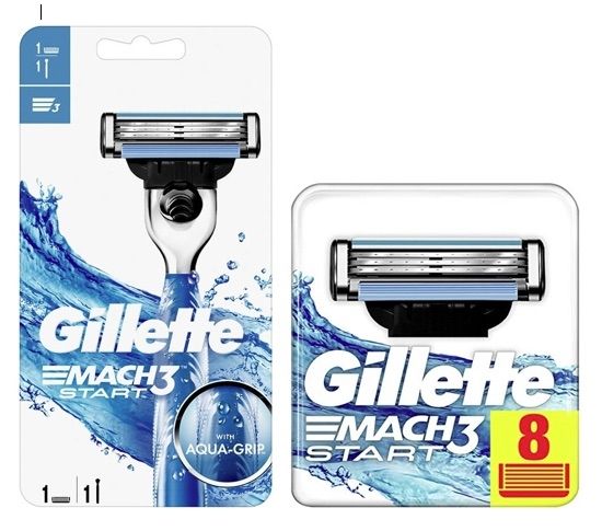 Gillette Combi Mach3 Start Houder incl 9 Mesjes