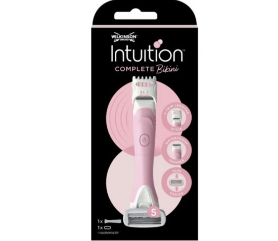 Wilkinson Intuition Bikini scheer- en trimsysteem met batterij incl 1 mesje roze