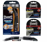 Wilkinson Sword Combi Quattro Titanium Precision Systeem + 2x4 mesjes