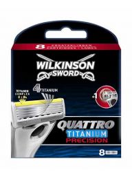 Wilkinson Quattro Titanium Precision scheermesjes 8 stuks