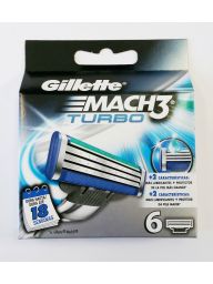Gillette Mach3 Turbo Scheermesjes 6 Pack
