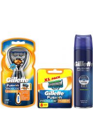 Gillette Combi Fusion ProGlide Power Systeem incl 9 mesjes + Cooling Scheergel