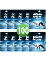 Gillette Sensor Excel Scheermesjes 100 Stuks Hele Doos 