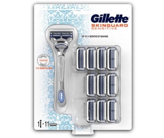 Gillette SkinGuard Sensitive Houder incl 11 mesjes