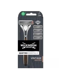 Wilkinson Quattro Vintage scheersysteem incl 5 scheermesjes