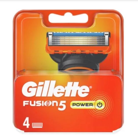 Gillette Fusion5 Power Scheermesjes 4 Stuks