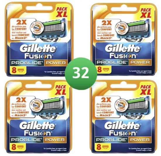 Gillette Combi Scheermesjes Fusion ProGlide Power 32 mesjes