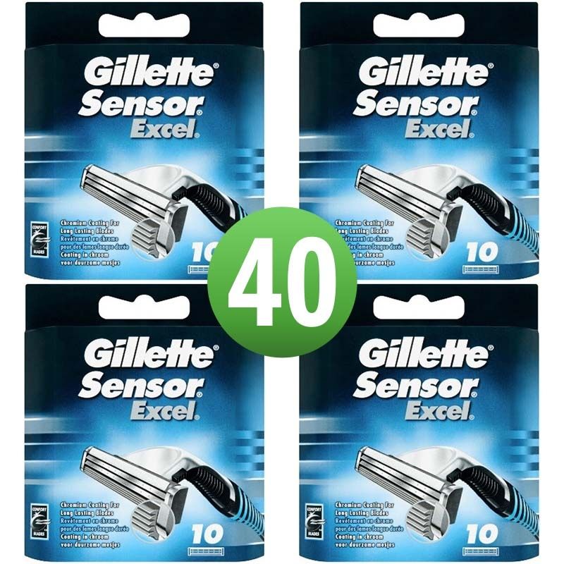 Ik denk dat ik ziek ben systeem Ijdelheid Gillette Combi Scheermesjes Sensor Excel 40 mesjes | ShaveSavings.com  ShaveSavings.com