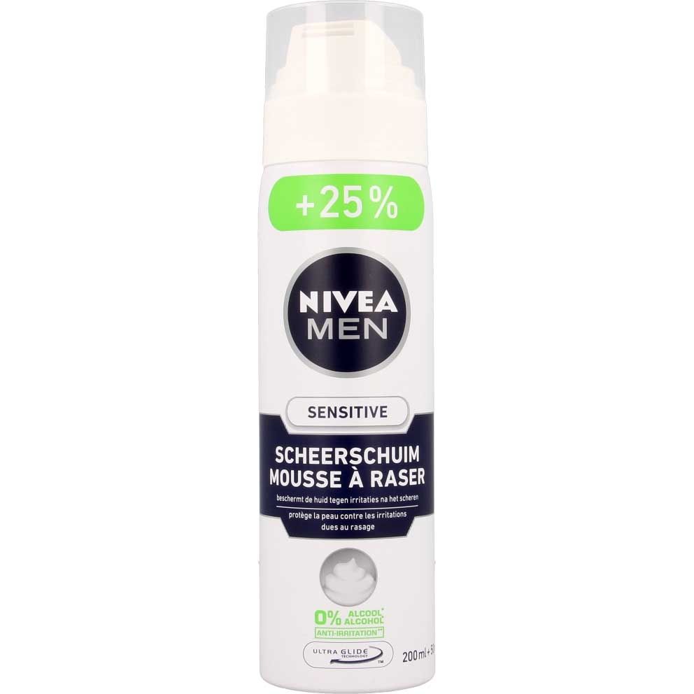 Afwijking bijstand Rond en rond Nivea For Men Scheerschuim Sensitive 250ml ShaveSavings.com