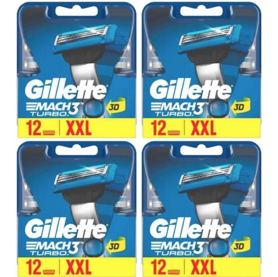 Gillette Mach3 Turbo 3D 48 Scheermesjes