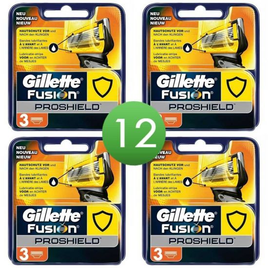 Gillette Fusion ProShield Mesjes 12 stuks