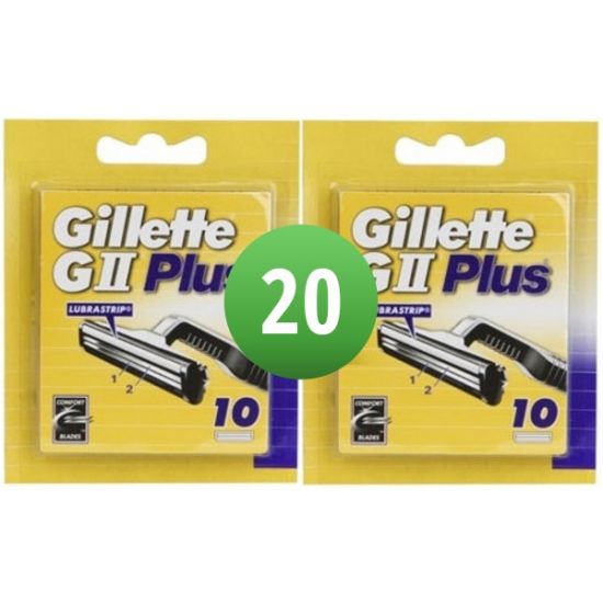 Gillette G2 Plus Scheermesjes 20st