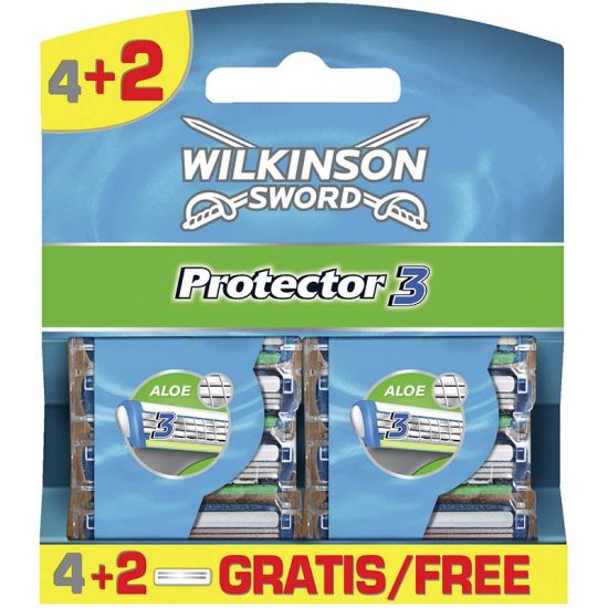 Wilkinson Protector3 Mesjes 4 + 2 GRATIS