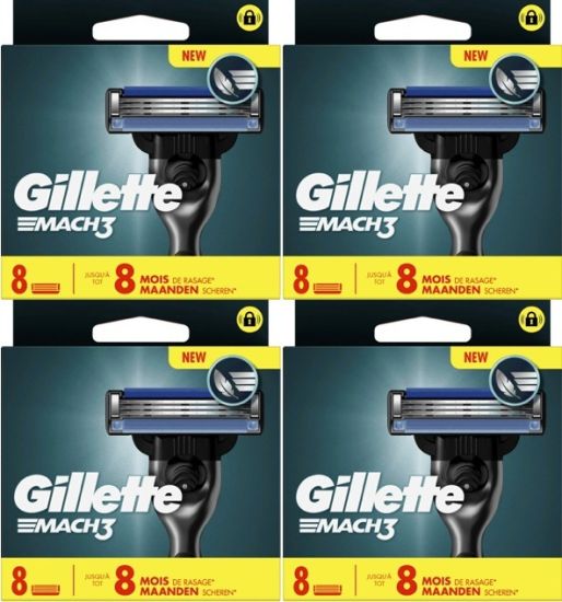 Gillette Mach3 32 Scheermesjes Nieuw