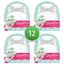 Wilkinson Sword Combi Quattro For Women Sensitive 12 scheermesjes