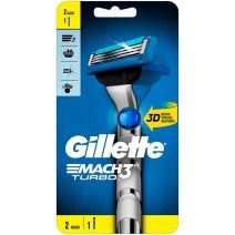 Gillette Mach3 Turbo 3D Scheersysteem incl 2 Mesjes