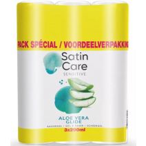 Gillette Satin Care 3x 200ml Scheergel Aloe Vera