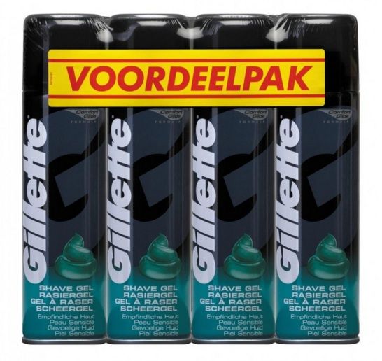 Gillette Scheergel Gevoelige Huid 4 x 200ml