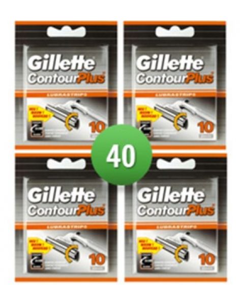 Gillette Scheermesjes Contour Plus 40 mesjes | ShaveSavings.com