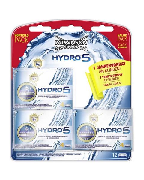Wilkinson Hydro 5 Scheermesjes 12 Stuks Value Pack