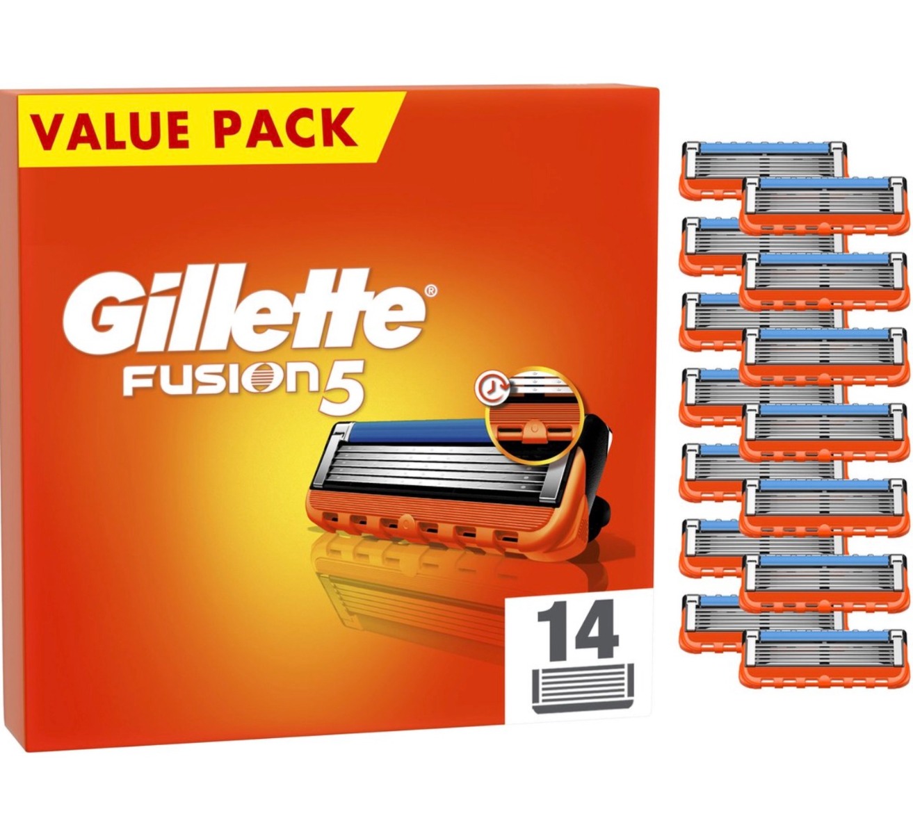 Dagaanbieding - Gillette Fusion5 14 scheermesjes dagelijkse aanbiedingen
