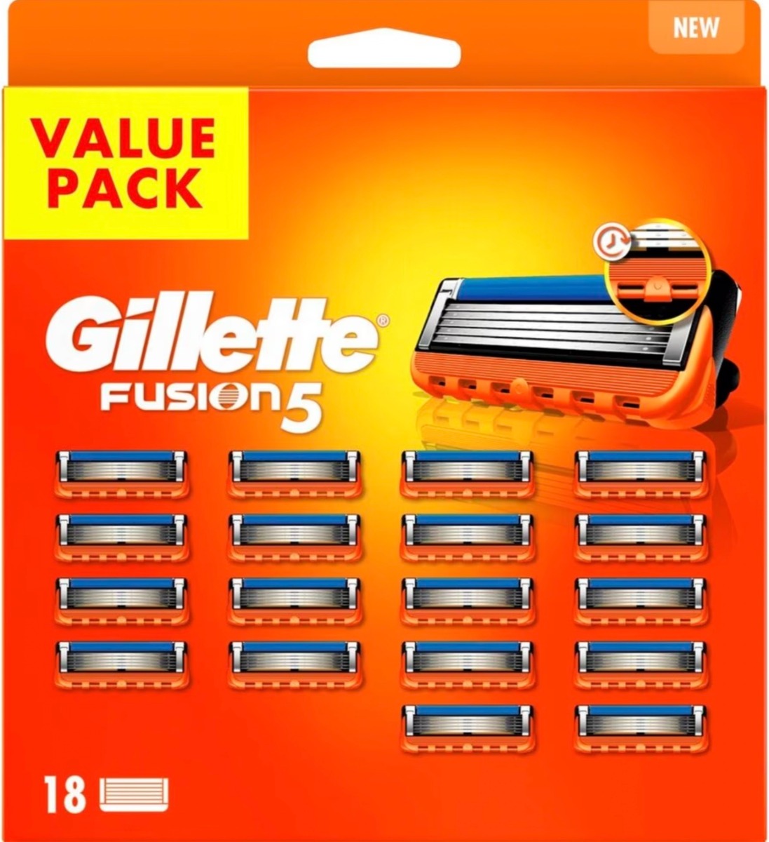 Gillette Fusion5 - Navulmesjes - Voor Mannen - 18 Navulmesjes