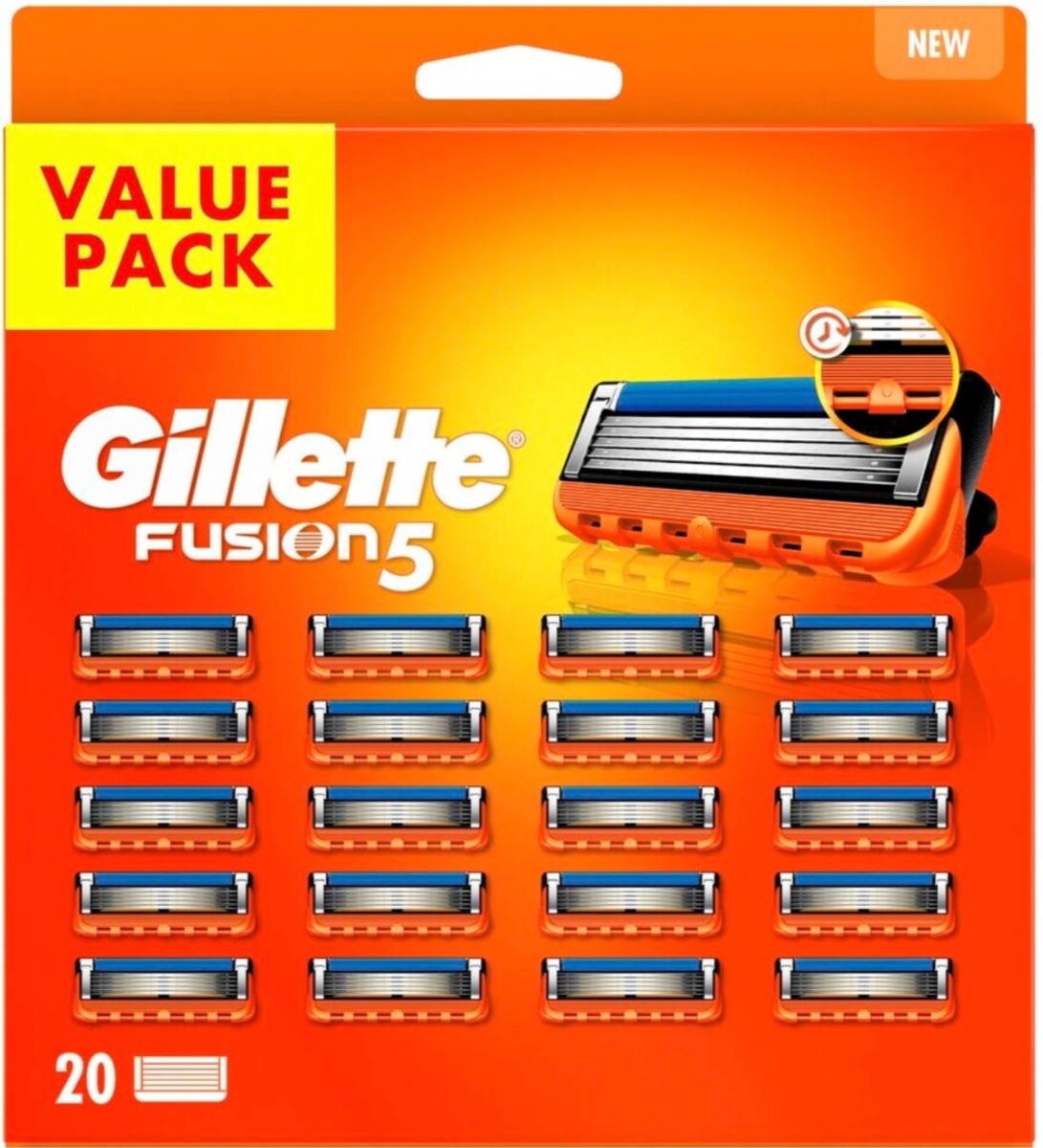 Gillette Fusion5 Scheermesjes 20 Stuks XXL Verpakking