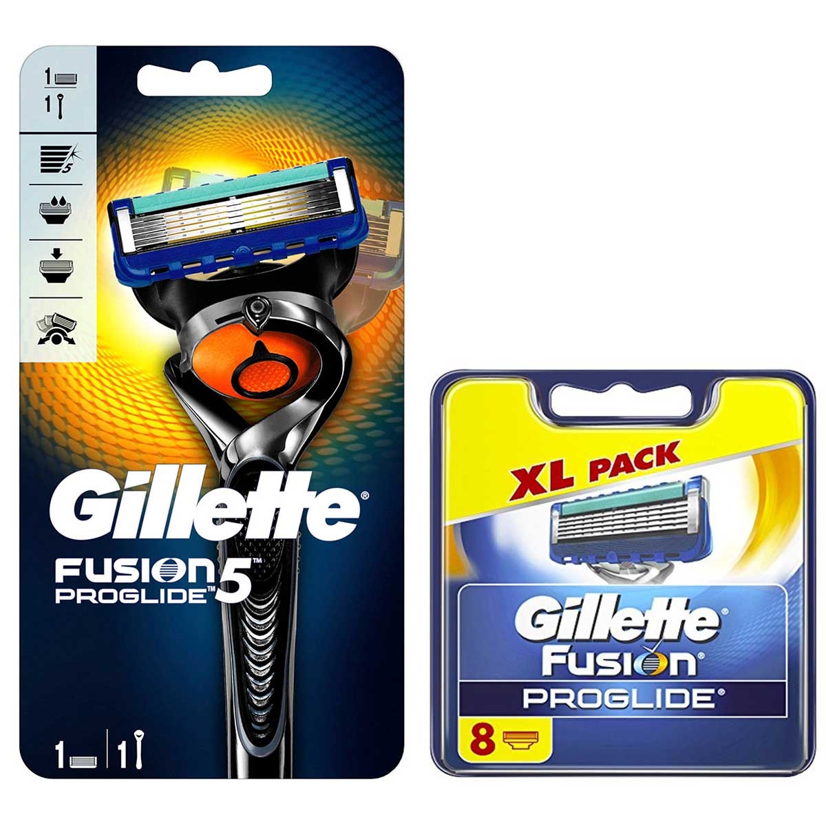 Dagaanbieding - Gillette Combi Fusion5 ProGlide Flexball Scheersysteem incl 9 Mesjes dagelijkse aanbiedingen