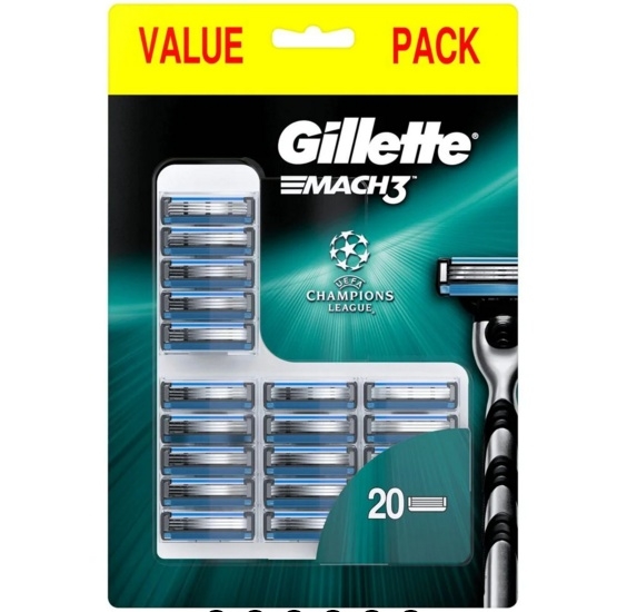 Dagaanbieding - Gillette Mach3 20 scheermesjes dagelijkse aanbiedingen